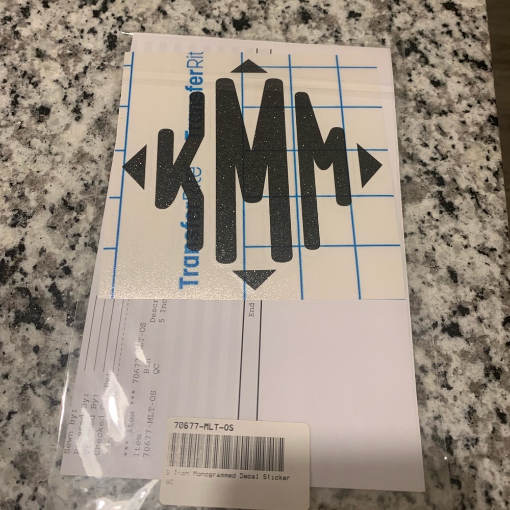 KMM Monogram Decal